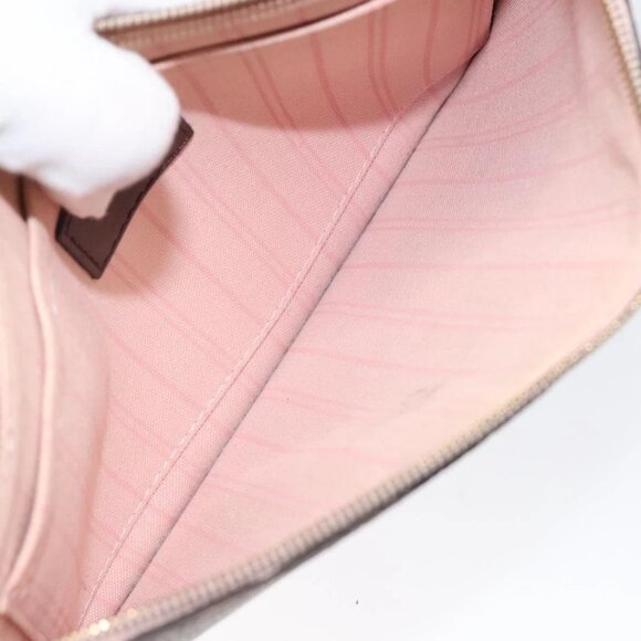 LOUIS VUITTON Damier Ebene Neverfull MM Pouch Accessory Pouch LV Auth 116283 - Picture 11 of 16